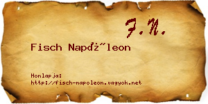 Fisch Napóleon névjegykártya